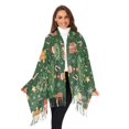 thumbnail image 3 of FORMRS Womens Scarf Winter Soft Long Big Warm Shawls Wrap Tassel Scarves, Christmas Tree, 3 of 9