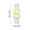 thumbnail image 3 of Double Headed Travel Bottle with Dual Compartments, Leak-Proof Plastic Cosmetic Dispenser, Portable 15cm Refillable Shower Gel and Shampoo Container, Multicolor, 3 of 6