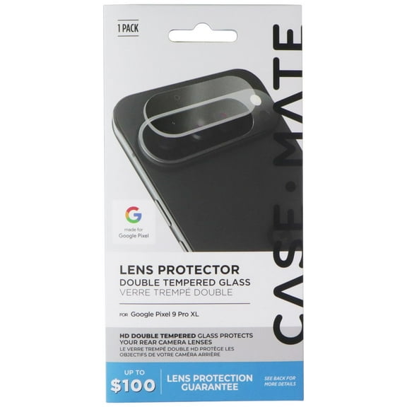 Case-Mate Double Tempered Glass Lens Protector for Google Pixel 9 Pro XL