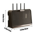 thumbnail image 3 of 2025 New Storage Box Wifi Router Storage Box Wire Storage Box Power Strip Storage Box Junction Box Suitable For Various Desktops And Walls - Coffee, 3 of 7
