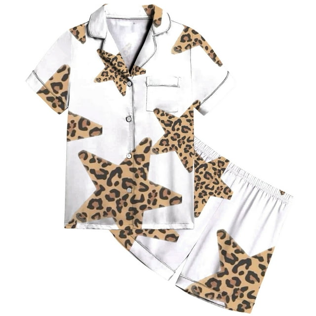 Soft Childrens Pajama Set With Adorable Cartoon Designs Long Sleeve Two Piece Nightwear For Cozy Bedtime And Relaxing Lounging Years 2 To 13