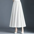 thumbnail image 3 of Fsqjgq Tennis Skirt Y2k Skirts for Women Maxi Skirt Long White Skirts for Women Korean Style A Line Mesh Skirt with Large Hem Mid Length Skirt with High Waist And Effect High Waisted Black Skirts, 3 of 4