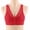 Red bras, variant on Womens Sports Bras Wirefree Comfort Lace Patchwork Seamless Bralettes Ladies Elder Front Closure Full Coverage Push up Bra