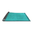 thumbnail image 2 of Ahgly Company Indoor Square Abstract Light Blue Modern Area Rugs, 7' Square, 2 of 4