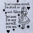 thumbnail image 2 of CafePress - Alice Not Myself Today_Wh - Cute Infant Baby Football Bodysuit, 2 of 3