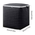 thumbnail image 2 of Heavy Duty Storage Bag with Zipper, Extra Large Foldable Organizer for Clothes, Blankets & Moving, Collapsible Box with Handles (55x55x45cm), 2 of 5