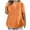 Orange, variant on Aofany Plus-Size Tops for Women Summer V Neck Short Sleeve T Shirts Casual Tees Loose Tops Blouse