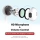 thumbnail image 3 of Paquete de 2 auriculares USB C con cable OURWORTL con control de volumen de micrófono, 3 of 8