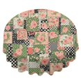 thumbnail image 2 of Pioneer Flower Floral Print Pattern Round Tablecloth 60 X 60 Inch, Wrinkle Resistant Wipeable Table Cloth for Kitchen Dining Picnic Patio Party, 2 of 6