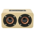 thumbnail image 3 of Haut-parleur Portable, Construit en Mic 90Hz-20KHz Haut-Parleur Rétro pour Ordinateur pour Projecteur Jaune Grain de Bois, 3 of 8