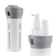 thumbnail image 2 of Lazer 4 in 1 Travel Size Dispenser Bottle Set Refillable Plastic Leak Proof Toiletries Cosmetic Liquid Lotion Container, 2 of 8