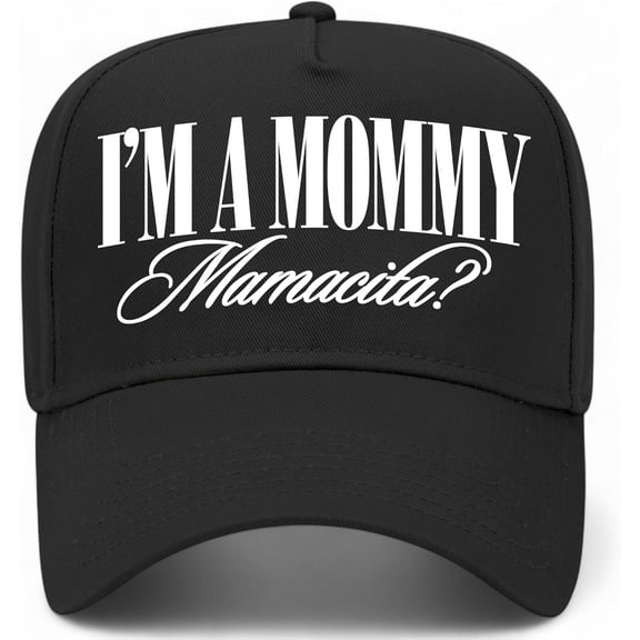 I'm A Mommy Mamacita Vintage Trucker Hat Nic Huda Funny Quote Premium Snapback Baseball Hat for Men & Women