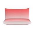 thumbnail image 3 of 3 Pcs Soft Bedding Set, Includes 1 Duvet Cover with Zipper And 2 Pillow Shams,Aesthetic Red And White Gradient Full(79"×90"), 3 of 8