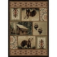 thumbnail image 2 of Mayberry Rug HS9661 2X8 2 ft. 2 in. x 7 ft. 7 in. Hearthside Cabin Hideaway Area Rug, Brown, 2 of 2