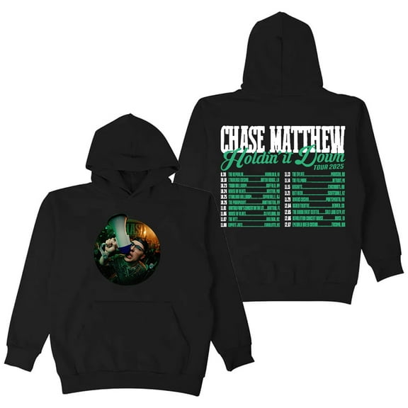 Chase Matthew Holdin' It Down Tour 2025 Hoodie Long Sleeve Streetwear Women Men Hooded Sweatshirt
