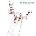 thumbnail image 5 of 2pcs Christmas Acrylic Elk Pendant Christmas Tree Hanging Ornament Clear Elk Statue Decor, 5 of 7
