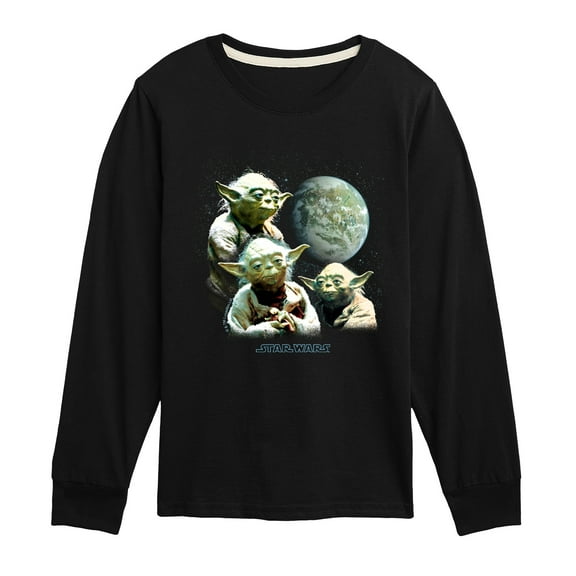 Star Wars - Yoda Death Star - Toddler And Youth Long Sleeve Tee