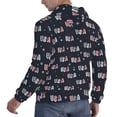 thumbnail image 6 of Fotbe Men's Hoodie with USA Pattern - Kangaroo Pocket Pullover Hooded Sweatshirt, Perfect for Daily Wear, Travel, and Home-X-Large, 6 of 7