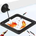 thumbnail image 3 of Anillo de alimentación cuadrado, 1 pieza de 10,2 x 10,2 cm, reduce los desechos, adecuado para escamas y otros alimentos flotantes para peces, para guppy, peces dorados y otros peces pequeños, 3 of 5