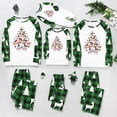 thumbnail image 2 of Matching Snowman Christmas Pajamas, Buffalo Plaid Christmas Tree Print, Unisex Holiday PJs, 2 of 7