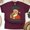 Maroon, variant on Merry Crustmas Shirt | Funny Santa Eating Pizza Graphic Tee | Unisex Casual T-Shirt, White, Size S