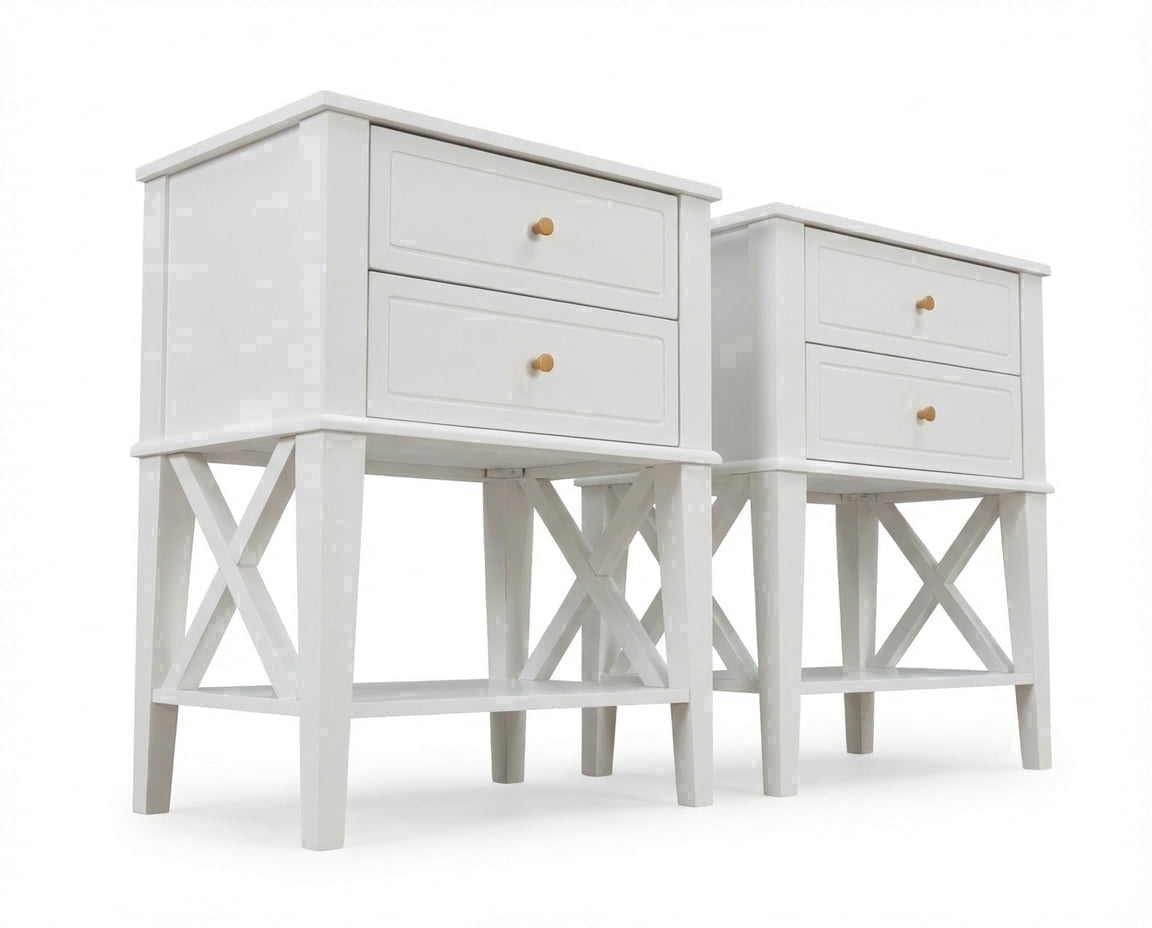 safavieh mina modern coastal dresser Safavieh Mina Modern Coastal 2-Drawer Bamboo Nightstand, Navy