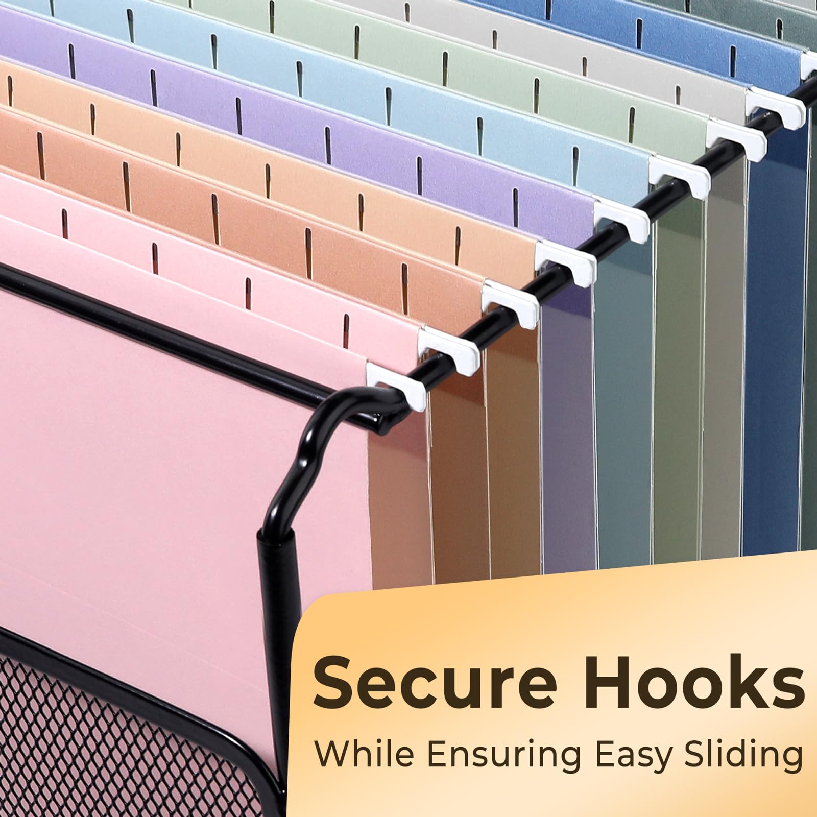 Sunee Hanging File Folders with 1/5-Cut Tabs, 50-Pack photo 3
