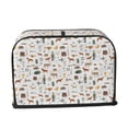 thumbnail image 7 of Rateoe Outdoor Living Pattern Toaster Covers 2 Slice Wide Slot,Bread Machine Cover,Bread Dust Cover & Fingerprint Protection,Appliance Covers, 7 of 7