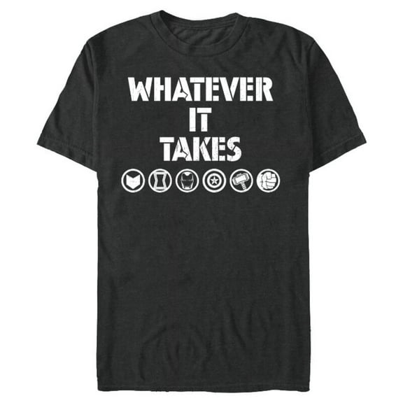 Marvel Avengers: Endgame Whatever It Takes - Short Sleeve Blended T-Shirt for Adults - Customized-Dark Heather