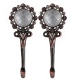 thumbnail image 2 of Abrazaderas de Cortina Baoblaze 2pc Rojo Bronce, 2 of 8