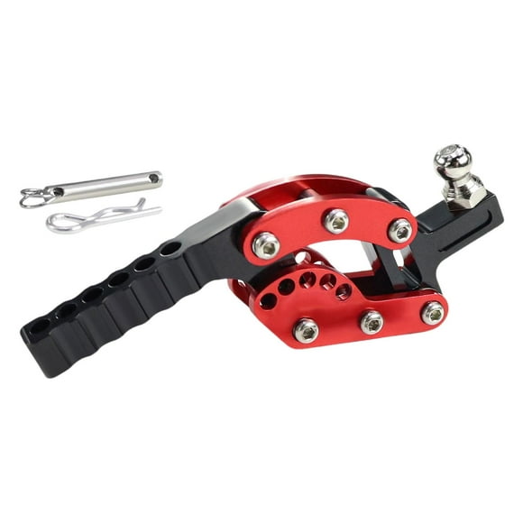 MERIGLARE 1/10 and 1/8 Scale RC Crawler Tow Hook Trailer Hitch for Parking Lots Garage red