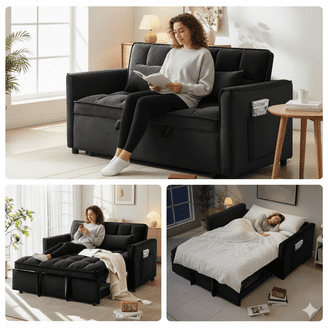 ZAFLY 70 Pull Out Sofa Bed, Convertible Sleeper Sofa with ZAFLY 70 Pull Out Sofa Bed, Convertible Sleeper Sofa with