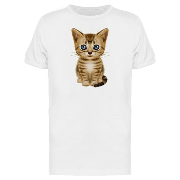 Brown Short Hair Kitten Tee Men's -Image by Shutterstock