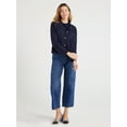 thumbnail image 2 of Free Assembly Women’s Long Sleeve Cardigan Sweater with Chest Pockets, Midweight, Sizes XS-XXL, 2 of 6