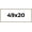 Liscio Argeto, variant on 49x20 Frame Brushed Silver Solid Wood Picture Frame | 0.75 Inch Moulding Width | Rabbet Depth 0.75