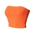 thumbnail image 3 of MixMatchy Women's Casual Strapless Basic Sexy Ribbed Crop Tube Top, 3 of 4