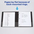 thumbnail image 3 of AVERY Legal Sized Binder, 1" Round Rings, Black, 2 Pockets, 175 Sheet Capacity (06400), 3 of 5