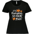 thumbnail image 3 of Inktastic Thanksgiving It's Pumpkin Season Y'all with Fall Leaves Women's Plus Size T-Shirt, 3 of 5
