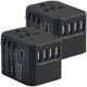 thumbnail image 2 of Adaptador Universal TravelXpertBlack 2Pzas 100-240V 50-60Hz 5V 5.6A EU/UK/USA/ AUS Negro., 2 of 2