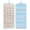 Light blue, variant on Double Sided Hanging Jewelry Organizer with 39 Clear Pockets, Necklace Holder with Hooks, Earring Ring Bracelet Storage Bag, Foldable Jewelry Display Hanger for Closet Wall Door Travel, Light purple