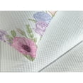 thumbnail image 4 of Ambesonne Anemone Flower Quilted Bedspread Set 3 Pcs, Summer Flora, Queen Size, Pink Pale Blue Green, 4 of 5