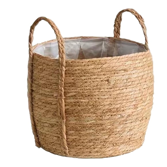 Advancent Maceta de mimbre para plantas, cubierta de maceta de césped Natural, cesta para plantar y limpiar fácilmente, no solo Jardín y Patio s