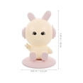 thumbnail image 2 of Rabbit Pen Holder Office Desk Colored Toilet Paper Lip Pink, 2 of 8