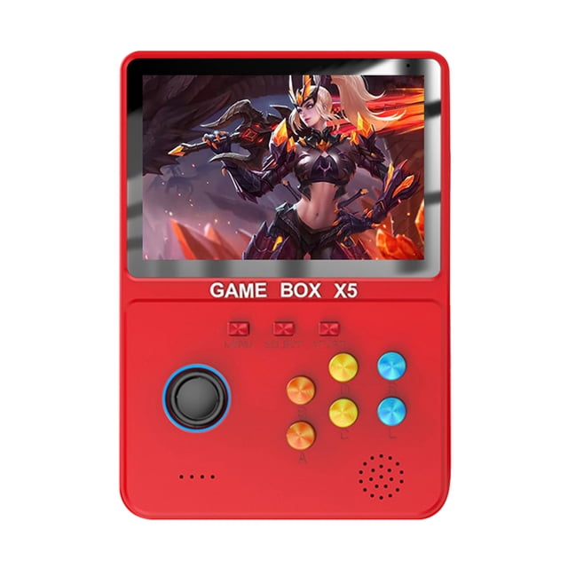 Consola Juegos Portátil X5 32G Pantalla 4 0 Pulgadas 10 Emuladores para PSP (rojo Individual)