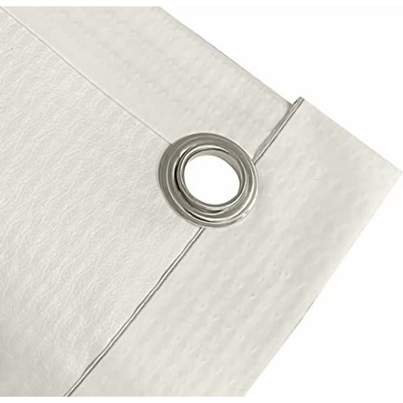 4 Less Co 3x8 Feet Blank Vinyl Banner White Sign with Grommets