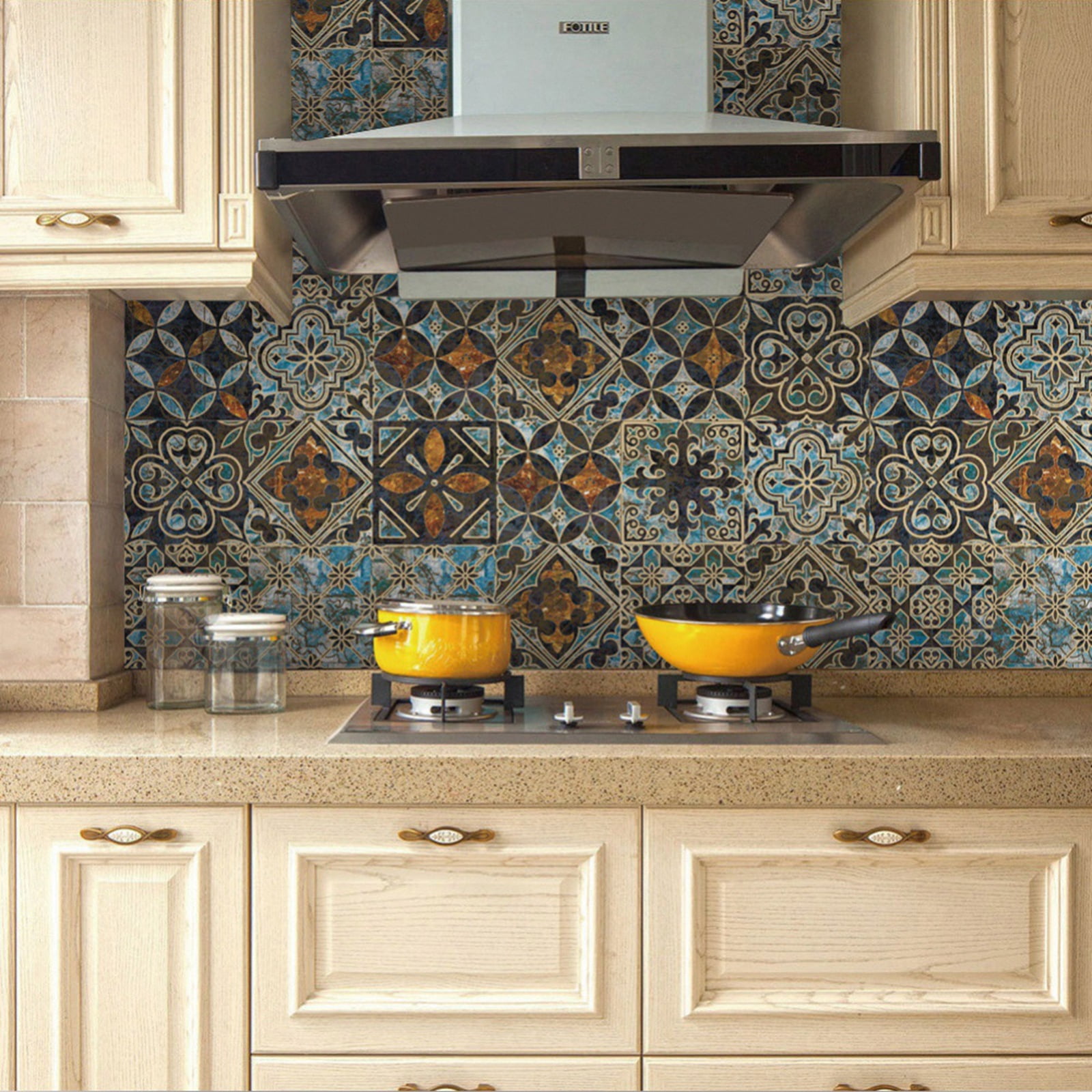 Clearance！24pcs Sheets Peel and Stick Backsplash,Multicolor Heat Resistant Premium Peel and Stick Tile Backsplash for Kitchen Bathroom Self Adhesive Wall Tiles Stick 6"*6"