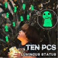 thumbnail image 1 of 11pcs Halloween Luminous Ghost Tree Stump Ornament, Luminous Tree Elves, Garden Statue Tree Mononoke, 1 of 3
