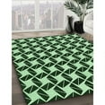 thumbnail image 3 of Ahgly Company Machine Washable Indoor Rectangle Transitional Light Green Area Rugs, 2' x 3', 3 of 7