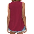 thumbnail image 5 of Fantaslook Womens Tank Tops Eyelet Crew Neck Sleeveless Tops Dressy Casual Flowy Summer Shirts, 5 of 9