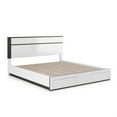 thumbnail image 4 of FOA Misti 5pc Wood White Storage Bed Set - Queen+2 Nightstands+Dresser+Mirror, 4 of 13